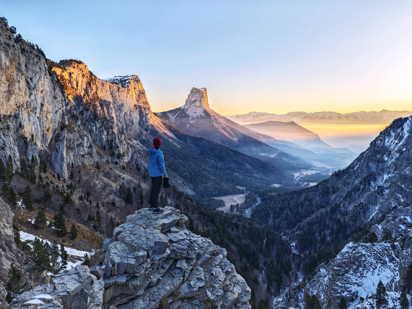 Randonnée Pas de l'Aiguille en Hiver